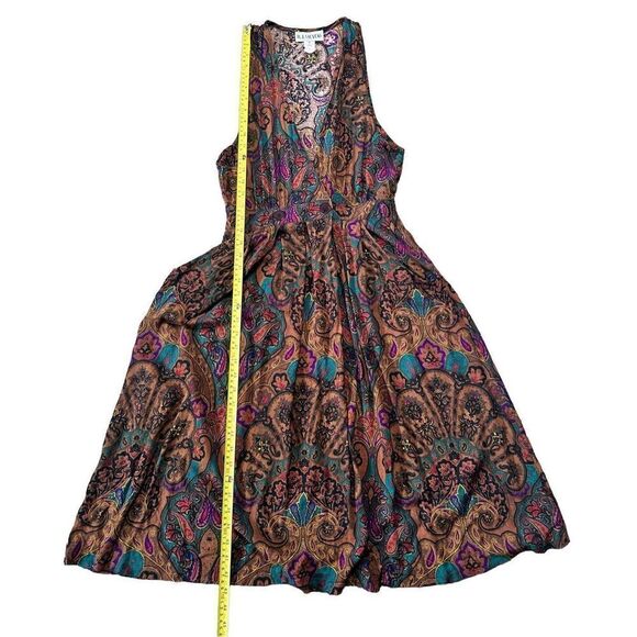Vintage Psychedelic Dress 10 Paisley Boho Hippie Romantic Art Teacher Festival - Picture 7 of 10